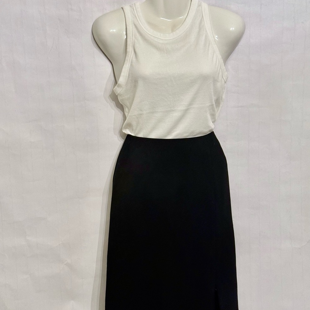Kim Rogers Black A-Line Midi Skirt